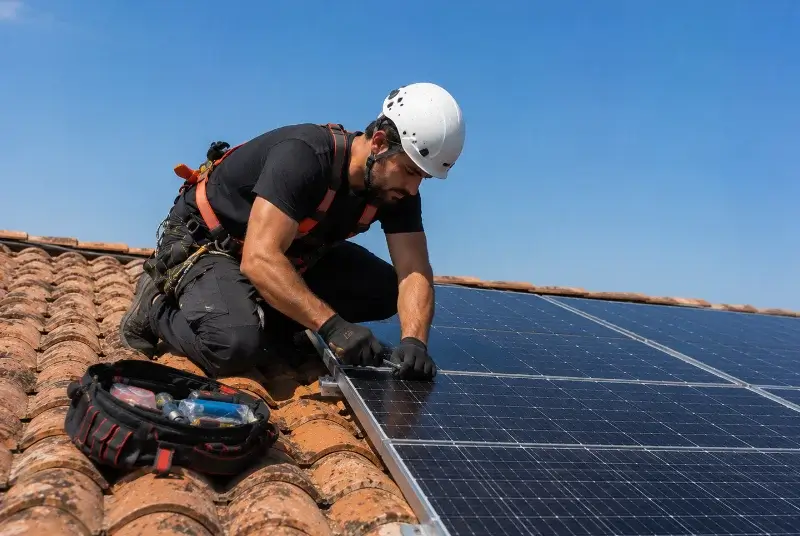 Maintenance et monitoring de panneaux solaires à Saint-Pierre-du-Chemin