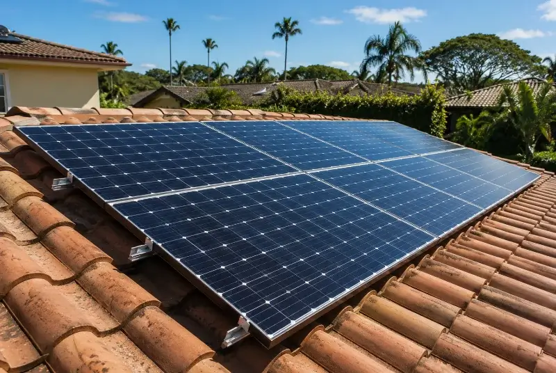 Installation de panneaux solaires à Saint-Pierre-du-Chemin